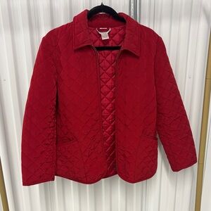 Pendleton Vintage Quilted Red Zip Up Jacket